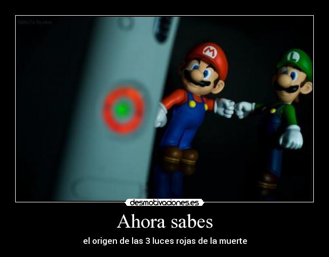 Ahora sabes - el origen de las 3 luces rojas de la muerte