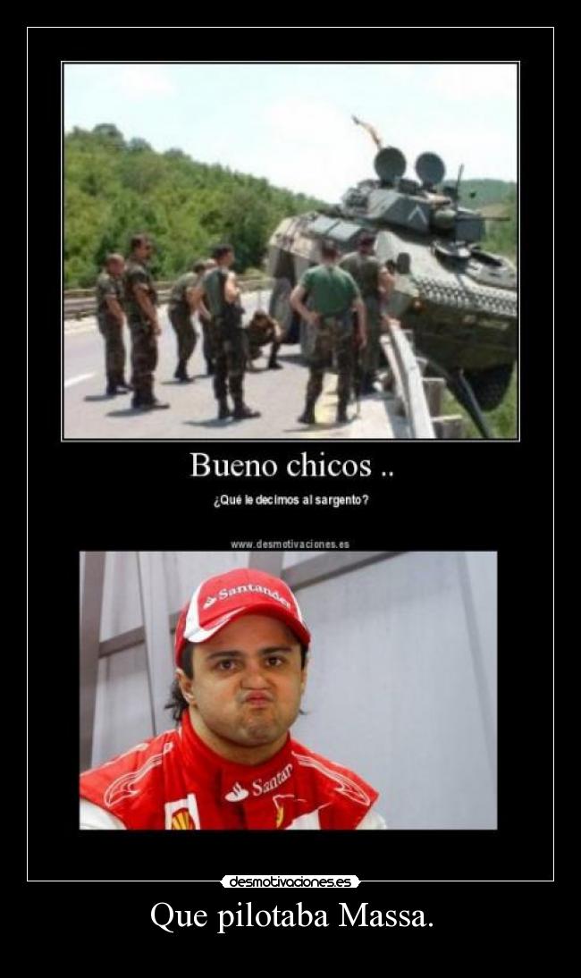 Que pilotaba Massa. -