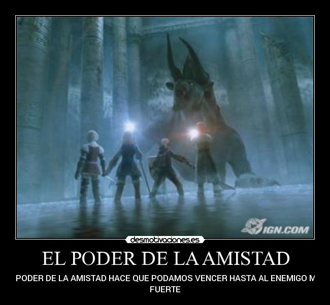 carteles amistad final fantasy desmotivaciones