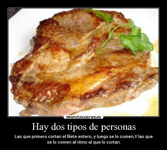 Hay dos tipos de personas -