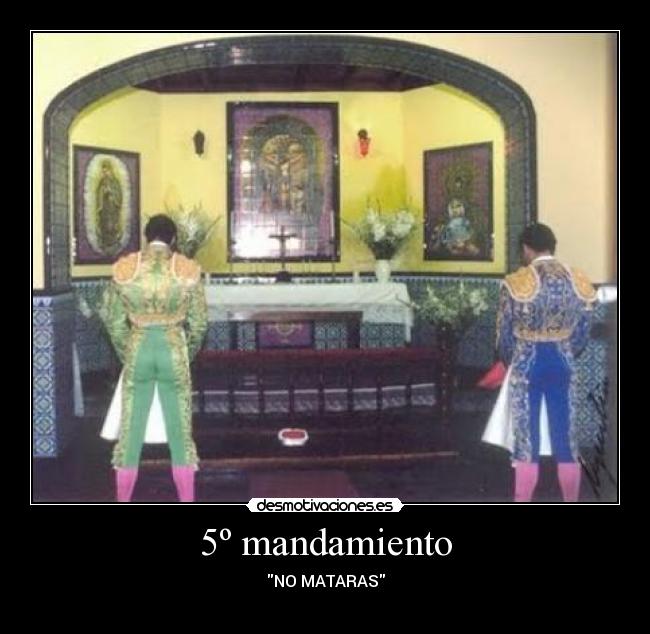 5º mandamiento - NO MATARAS
