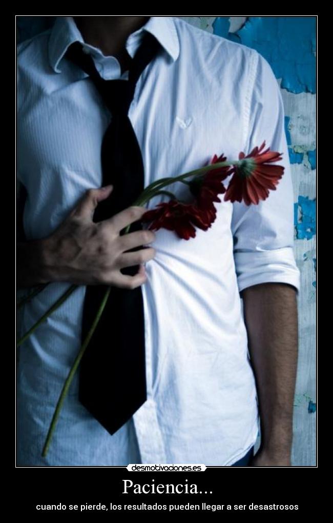 Paciencia... - cuando se pierde, los resultados pueden llegar a ser desastrosos