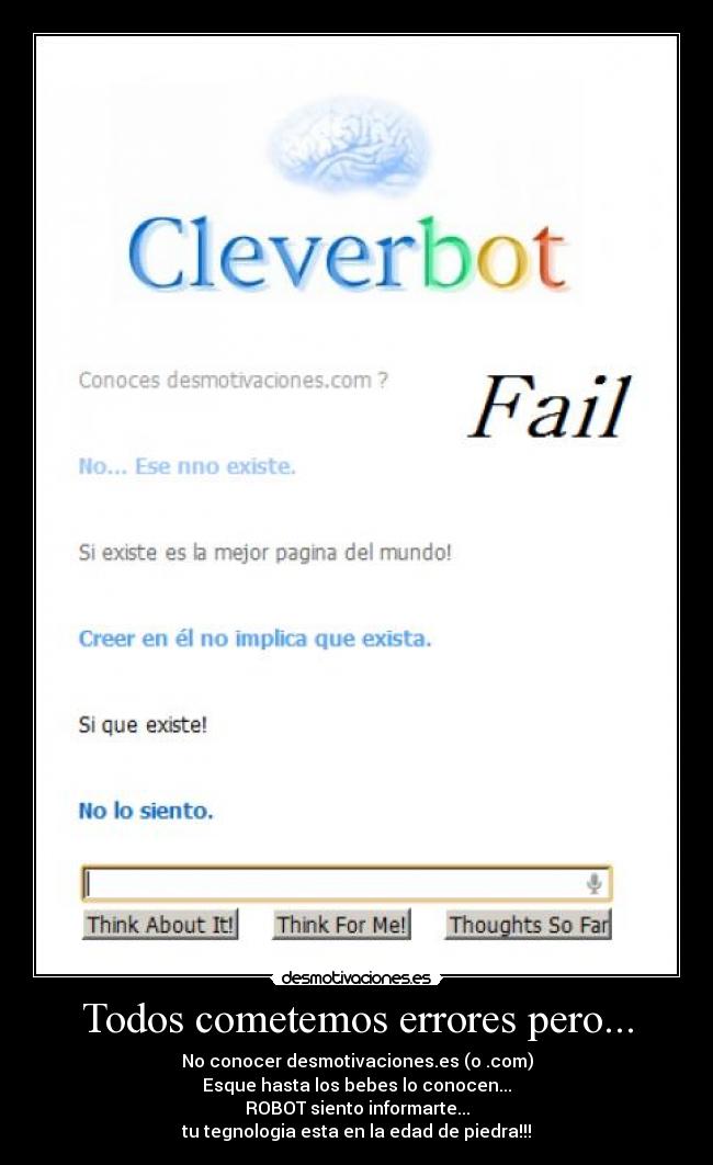 carteles cleverbot desmotivaciones