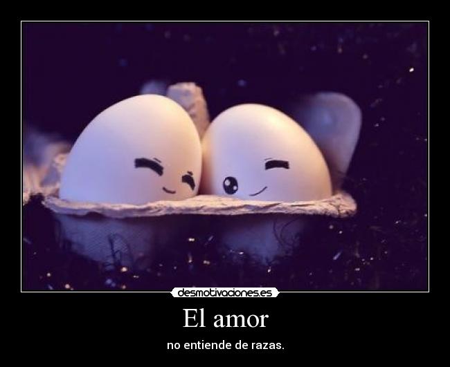 El amor - no entiende de razas.