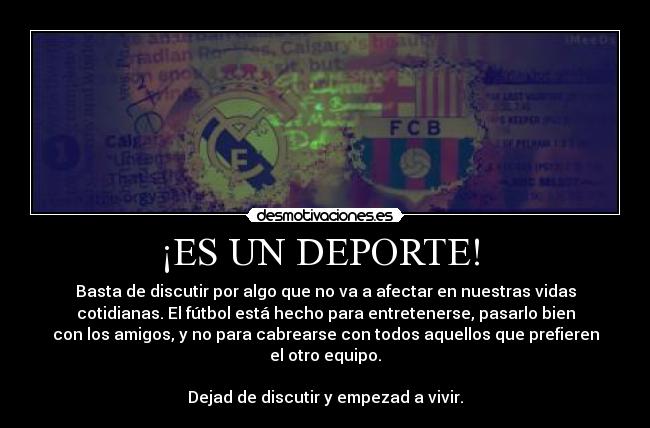 ¡ES UN DEPORTE! -
