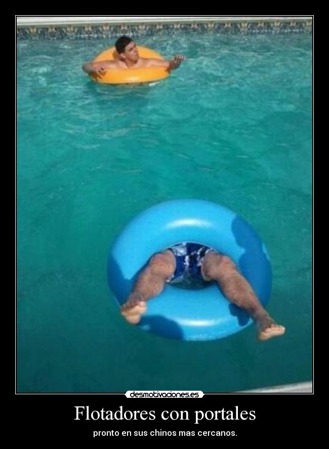carteles portal flotadores desmotivaciones