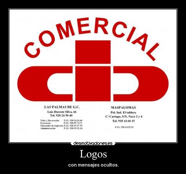 Logos - con mensajes ocultos.