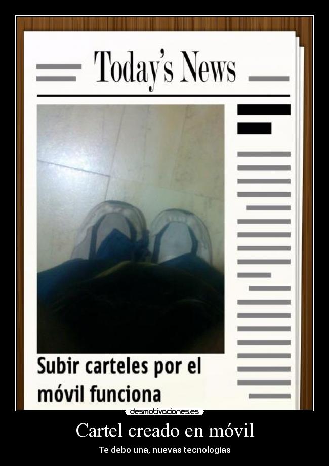 Cartel creado en móvil - 