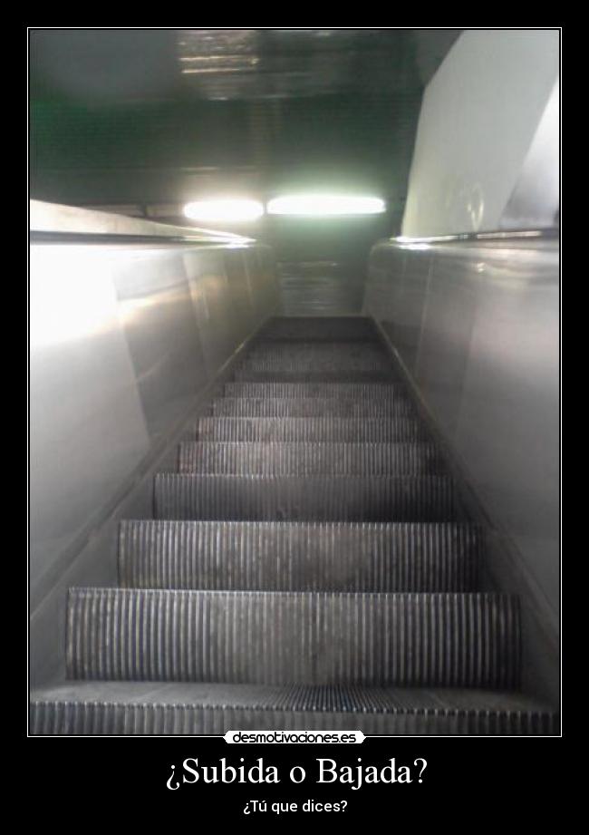 ¿Subida o Bajada? - 