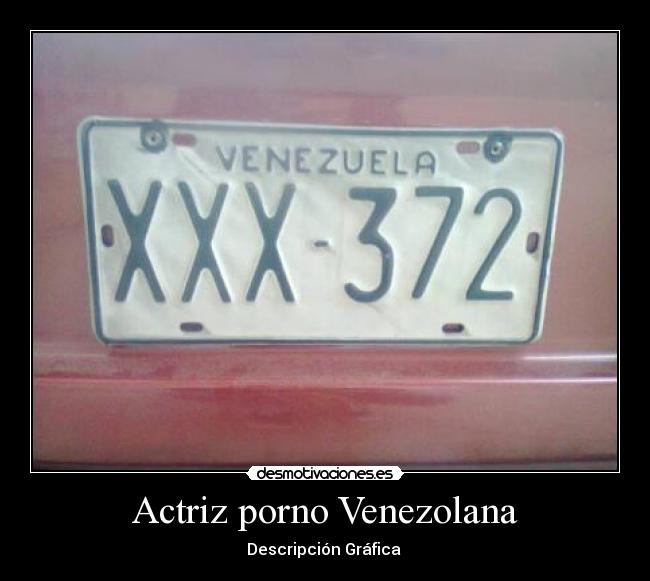Actriz porno Venezolana - Descripción Gráfica