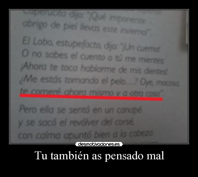 Tu también as pensado mal - 