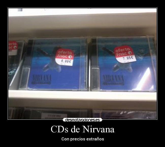 CDs de Nirvana - Con precios extraños