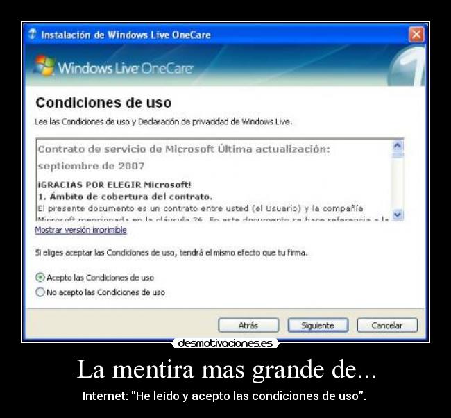 La mentira mas grande de... - 