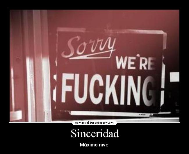 Sinceridad - 