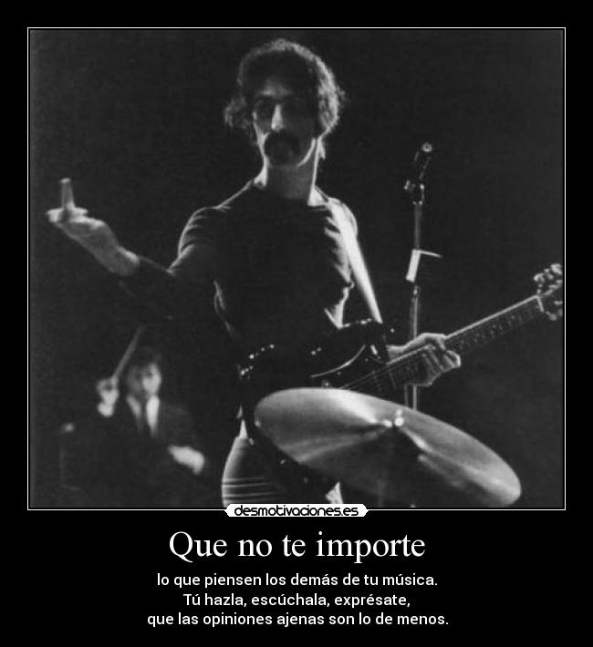 carteles frank zappa musica opiniones desmotivaciones