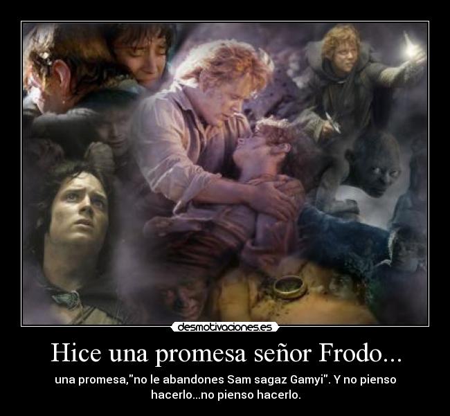 Hice una promesa señor Frodo... - 