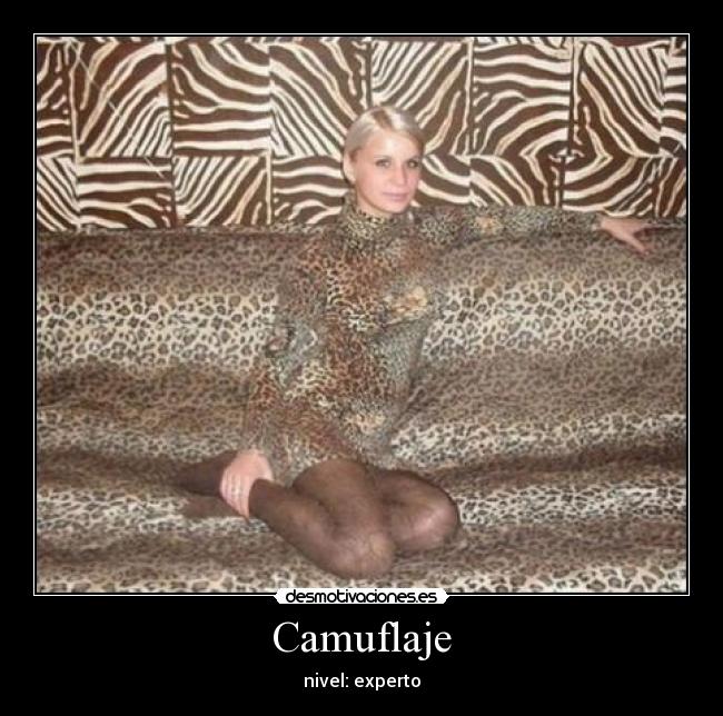 Camuflaje - nivel: experto