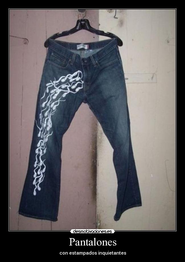 Pantalones - con estampados inquietantes