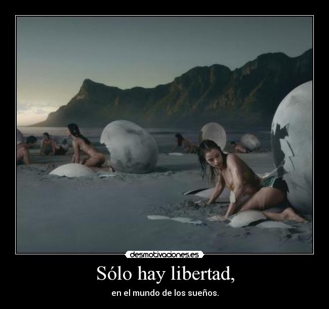 Sólo hay libertad, -