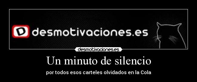 Un minuto de silencio -