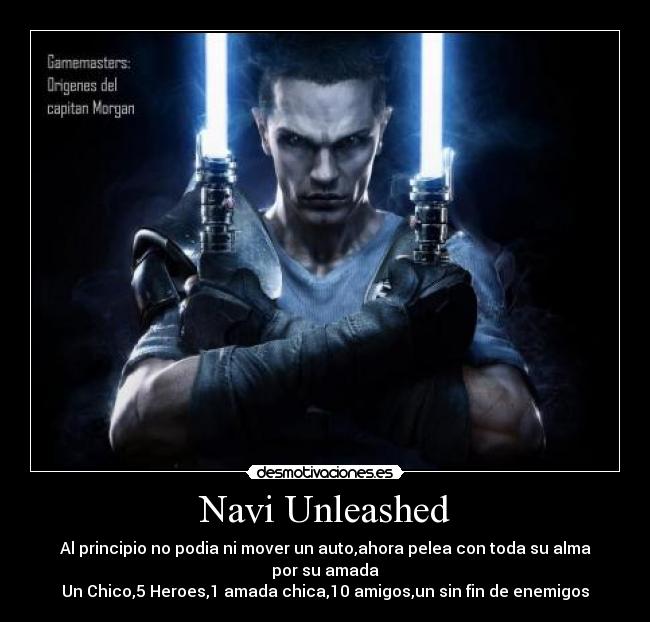 Navi Unleashed - Al principio no podia ni mover un auto,ahora pelea con toda su alma por su amada
Un Chico,5 Heroes,1 amada chica,10 amigos,un sin fin de enemigos