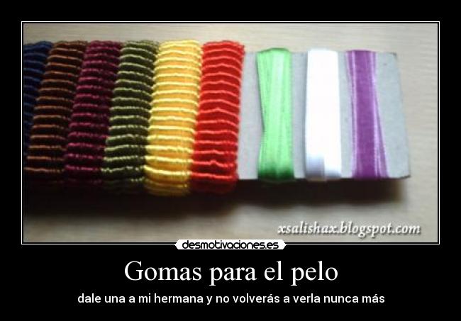 Gomas para el pelo -