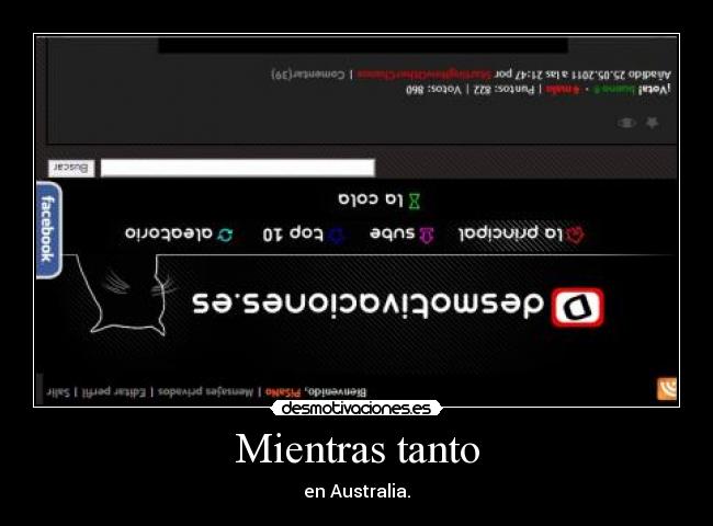 Mientras tanto - en Australia.