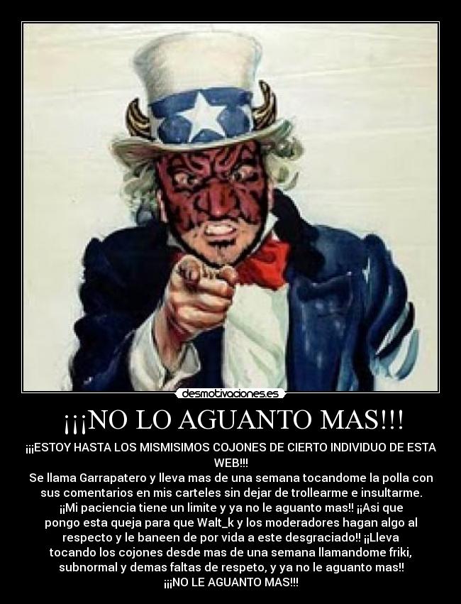 ¡¡¡NO LO AGUANTO MAS!!! -