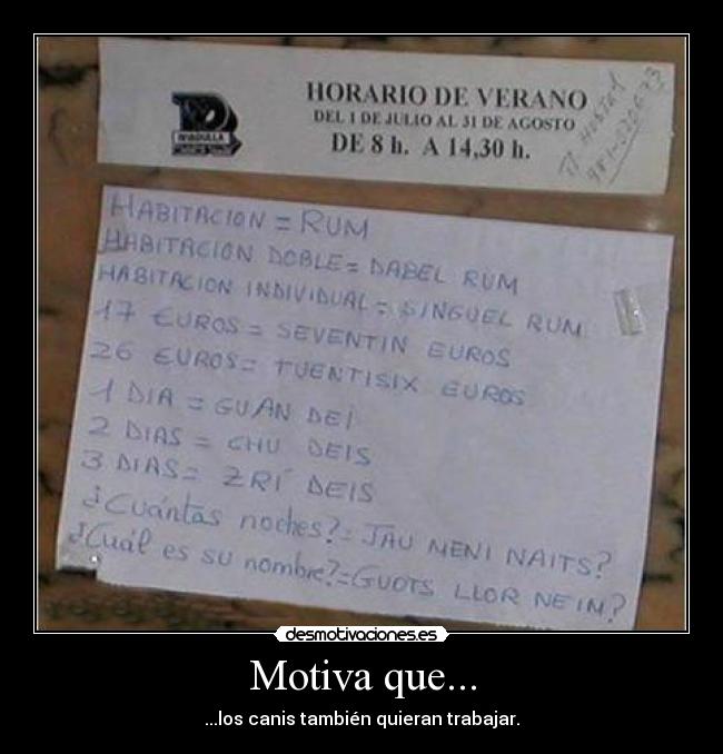Motiva que... -