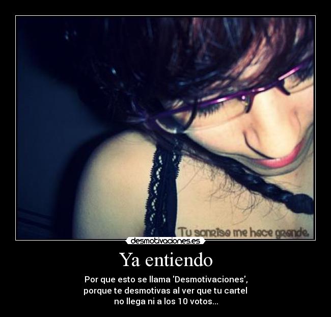 Ya entiendo -
