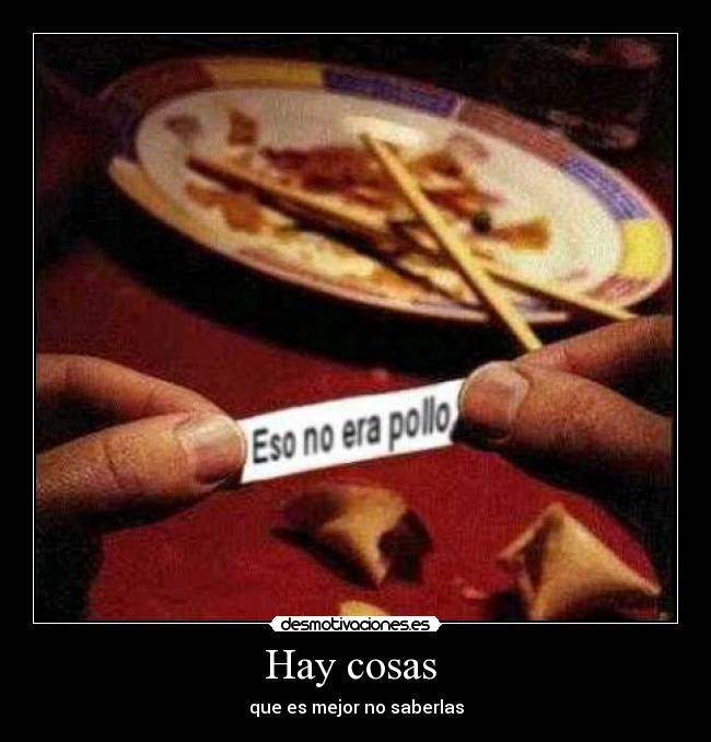 Hay cosas  - 