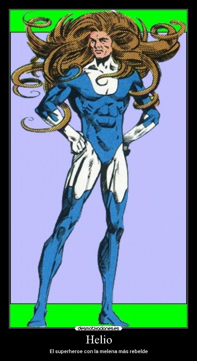 Helio - El superheroe con la melena más rebelde