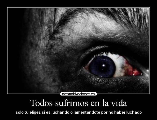 carteles vida sufrimos vida luchando lamentandote desmotivaciones