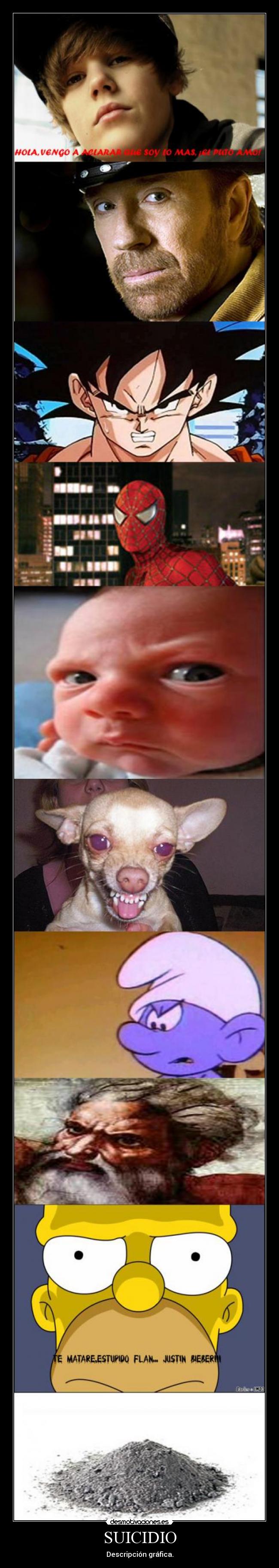 SUICIDIO - Descripción gráfica.