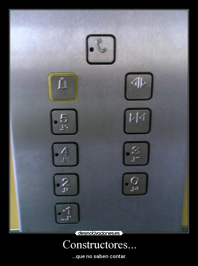 Constructores... - ...que no saben contar.