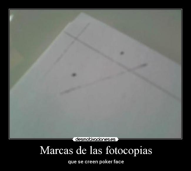 Marcas de las fotocopias - 