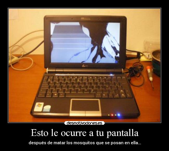 Esto le ocurre a tu pantalla -