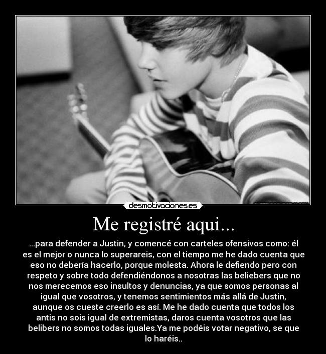 Me registré aqui... -