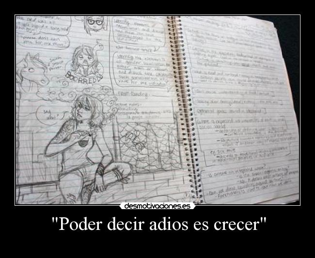 Poder decir adios es crecer - 