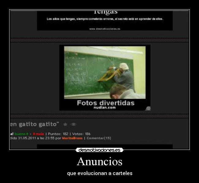 Anuncios - que evolucionan a carteles