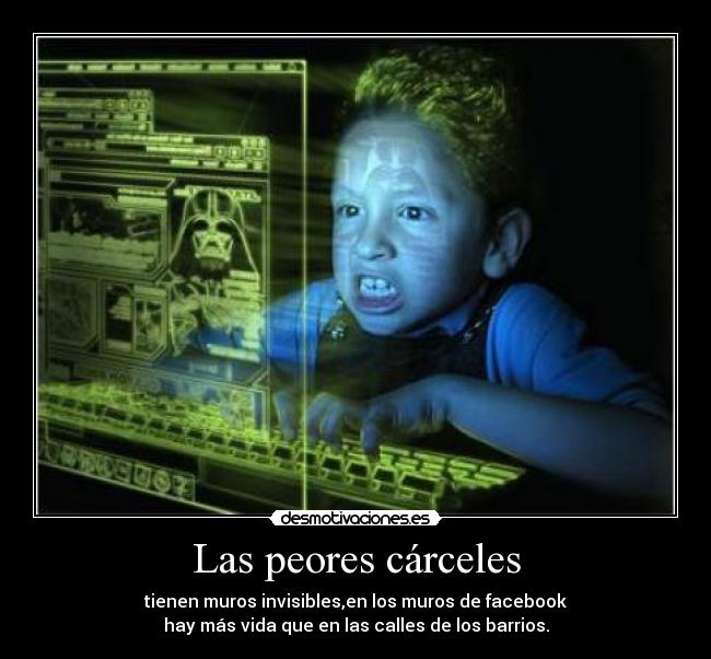 carteles facebook internet adiccion desmotivaciones