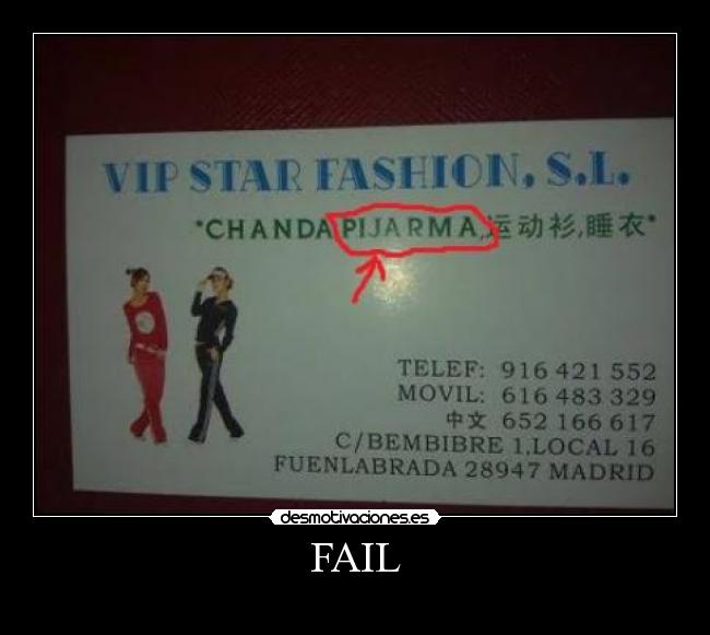 FAIL - 