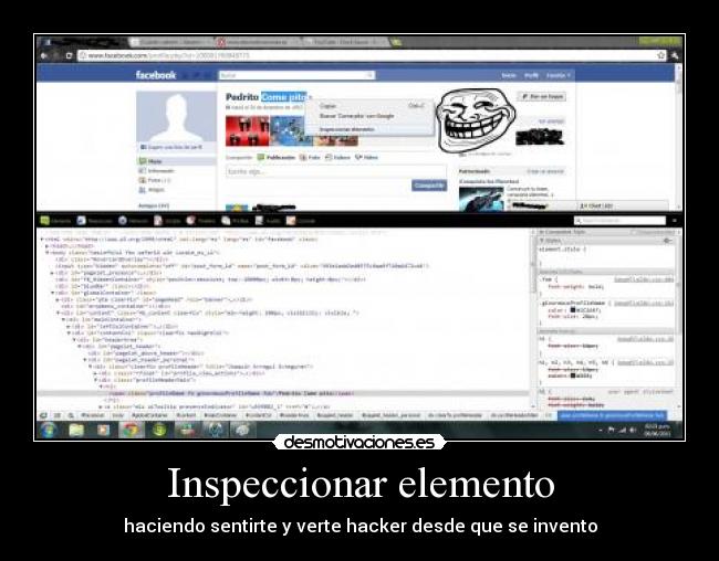 carteles troll hacker pedrito come pito d desmotivaciones