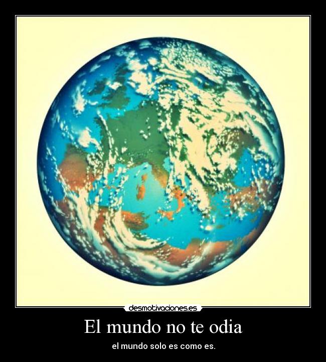 El mundo no te odia -