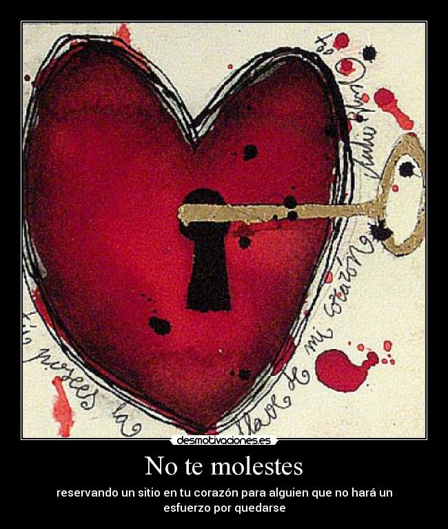 No te molestes - 