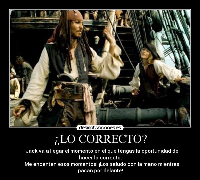¿LO CORRECTO? -