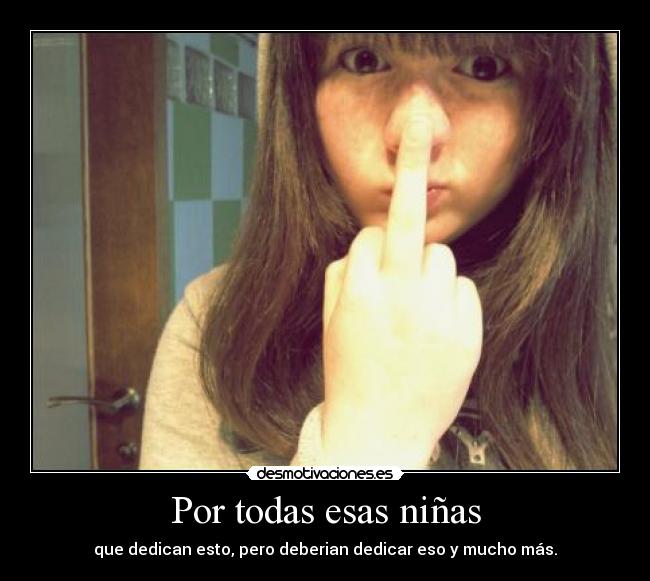 Por todas esas niñas -