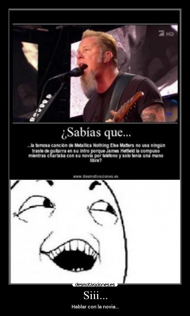 Siii... - Hablar con la novia...