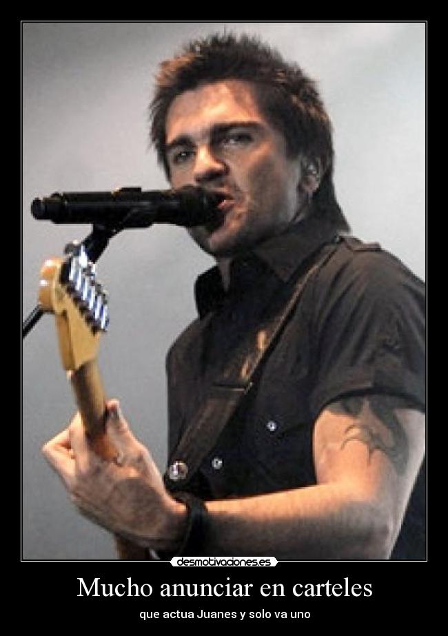 Mucho anunciar en carteles -