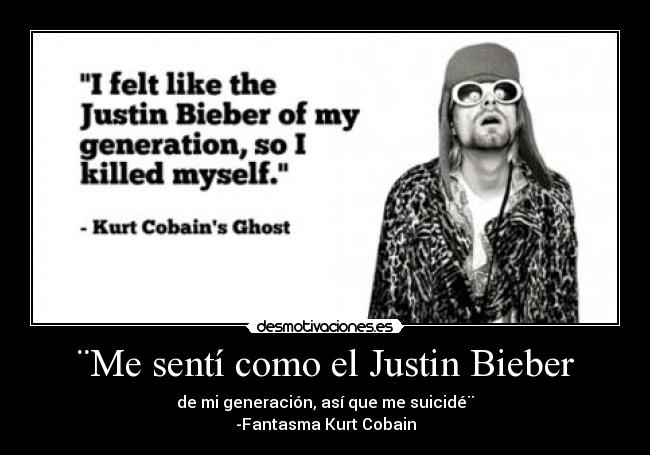 carteles senti como justin bieber desmotivaciones